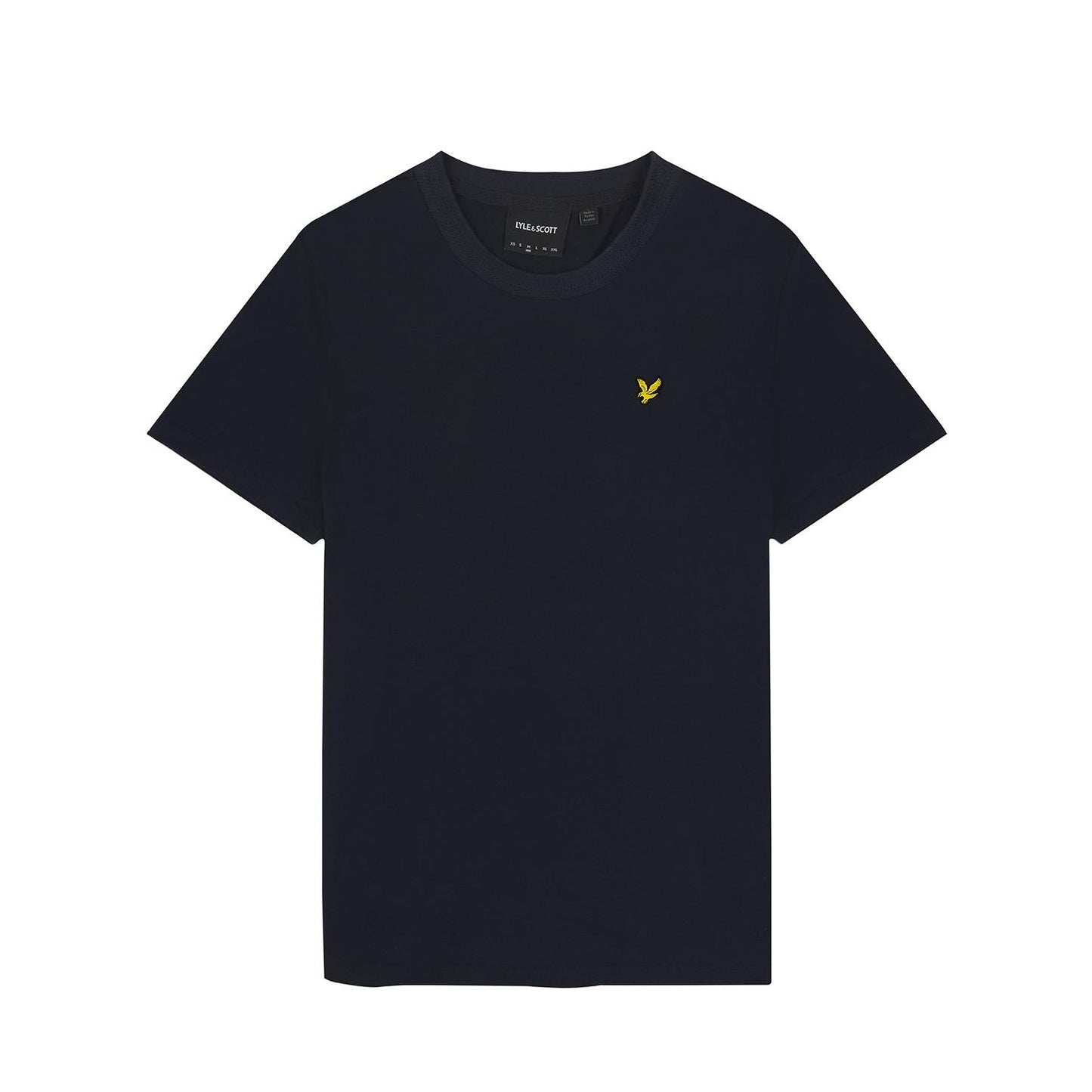 Dark Navy - Front - Lyle & Scott Mens Rally Tipped T-Shirt