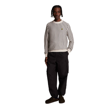 Cove - Lifestyle - Lyle & Scott Mens Vertical Stripe Crew Neck Jumper
