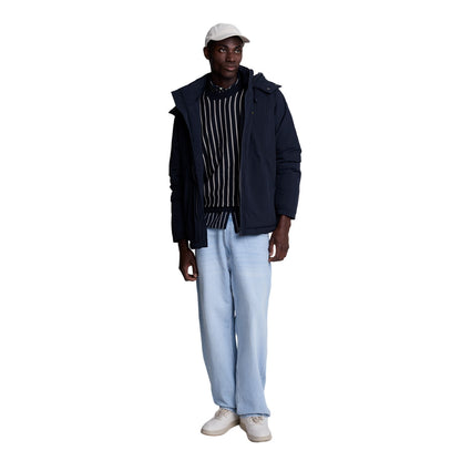 Dark Navy - Lifestyle - Lyle & Scott Mens Vertical Stripe Crew Neck Jumper