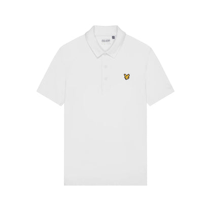 White - Front - Lyle & Scott Mens Short-Sleeved Sports Polo Shirt