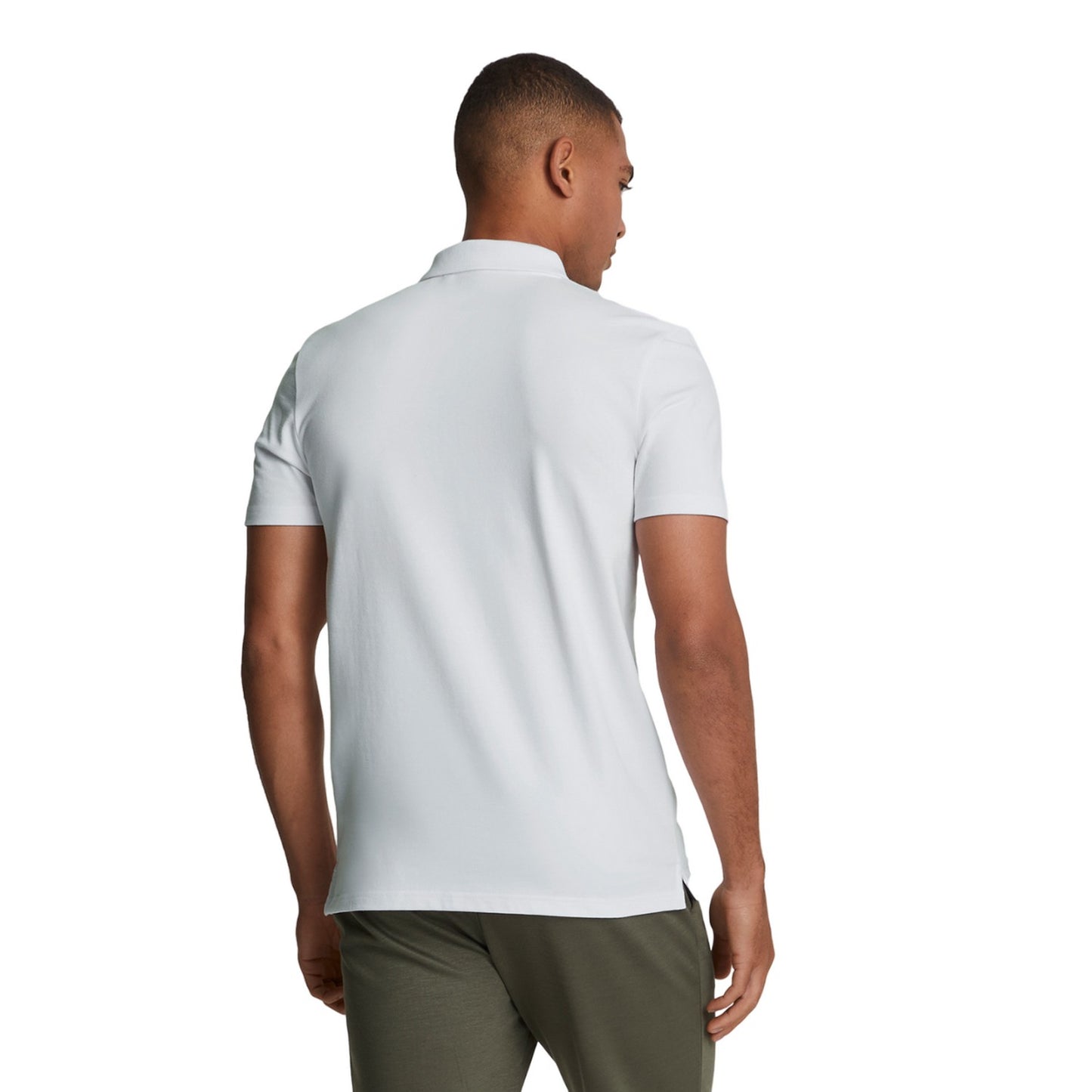 White - Back - Lyle & Scott Mens Short-Sleeved Sports Polo Shirt