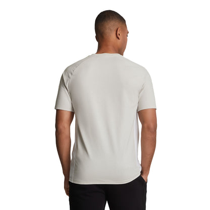 Pebble-White - Back - Lyle & Scott Mens Core Colour Block T-Shirt