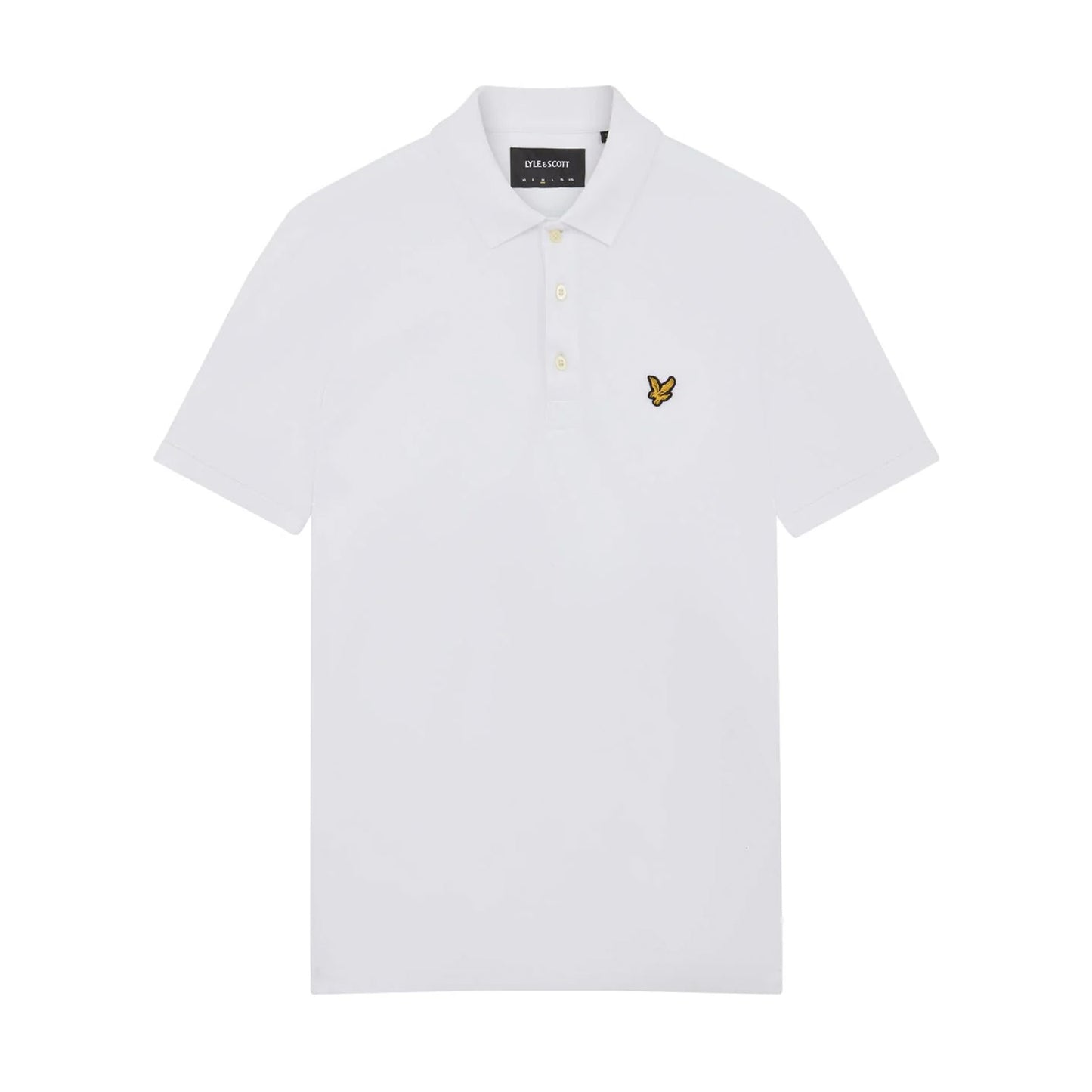 White - Front - Lyle & Scott Mens Plain Plus Polo Shirt
