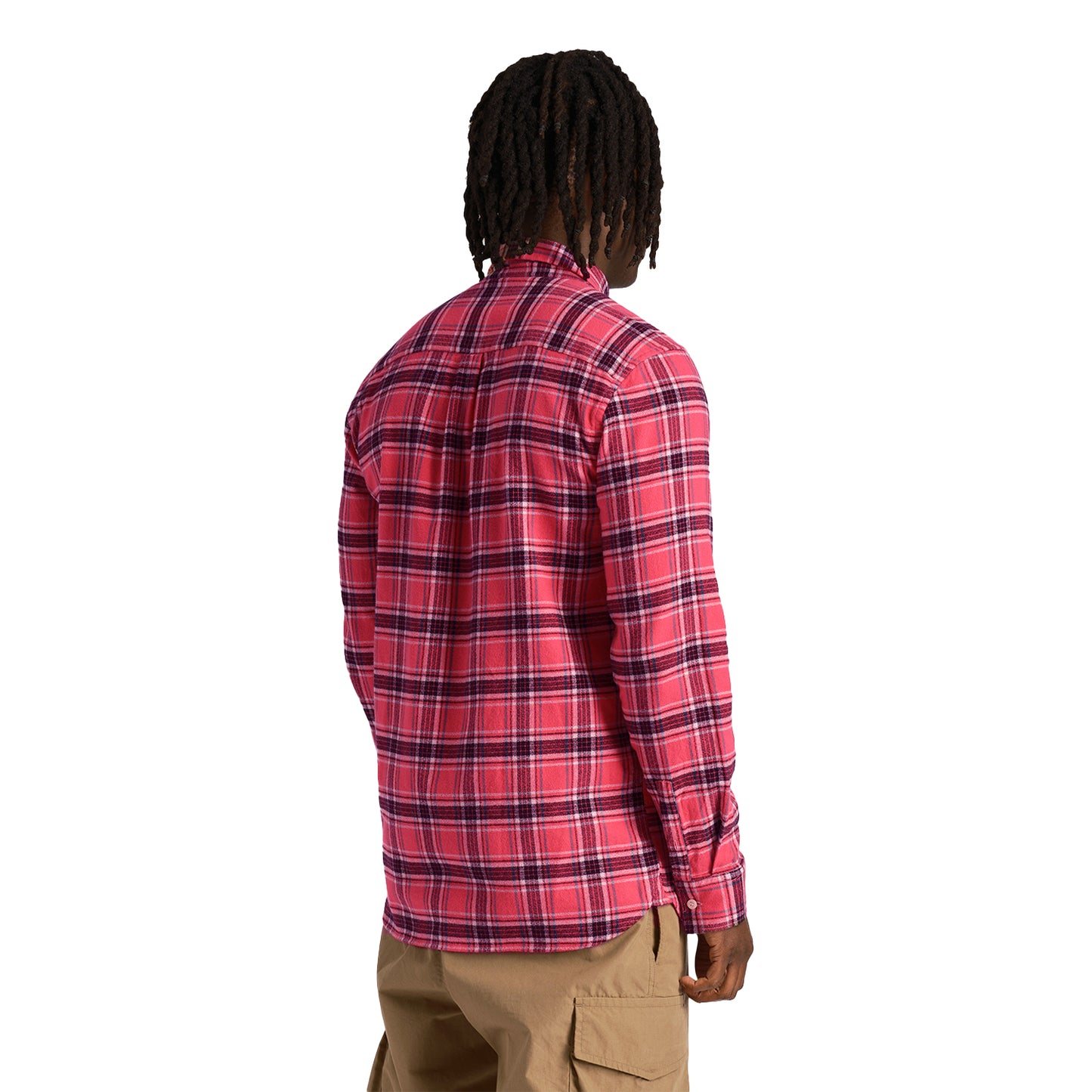 Electric Pink - Back - Lyle & Scott Mens Checked Flannel Shirt
