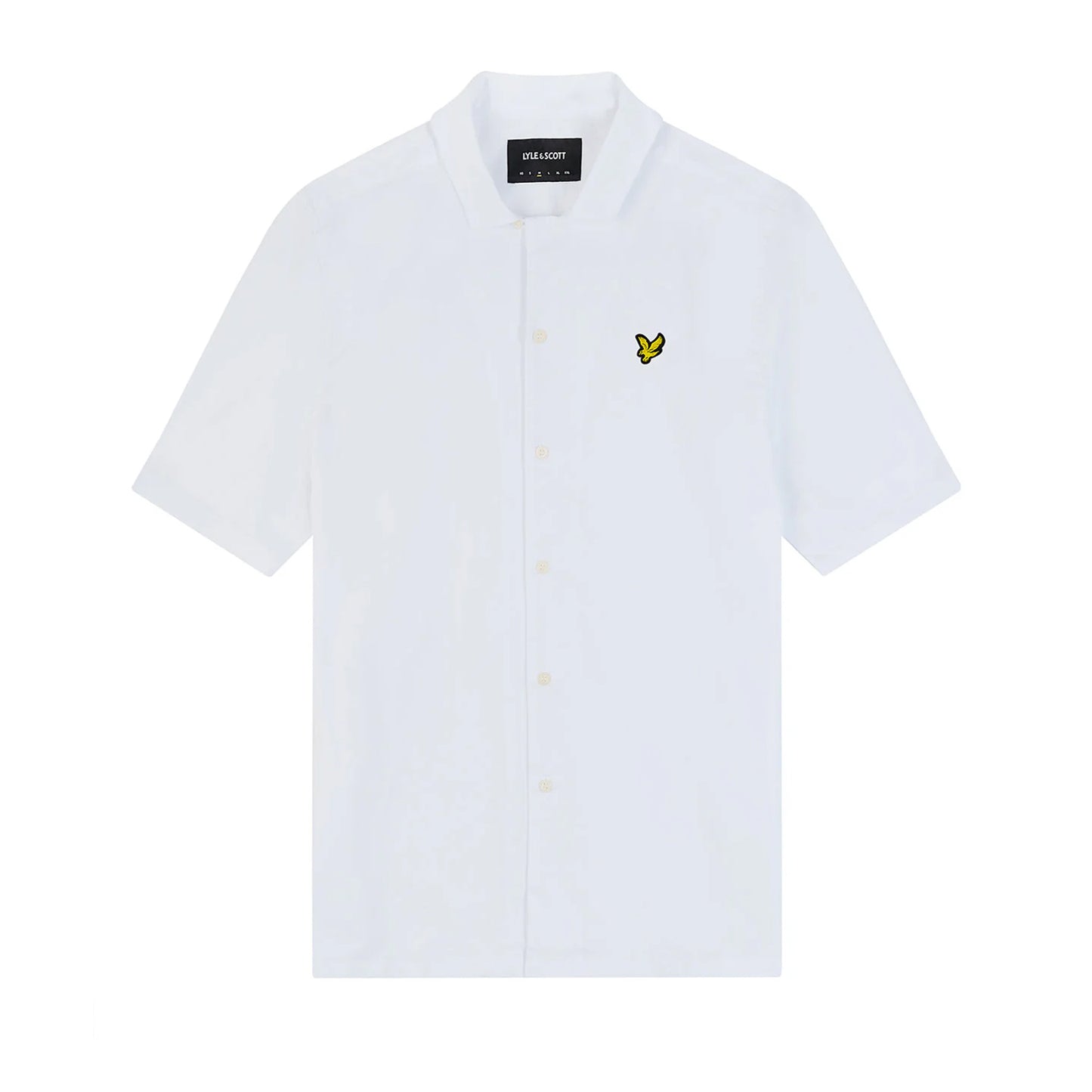White - Front - Lyle & Scott Mens Resort Cotton Poplin Shirt