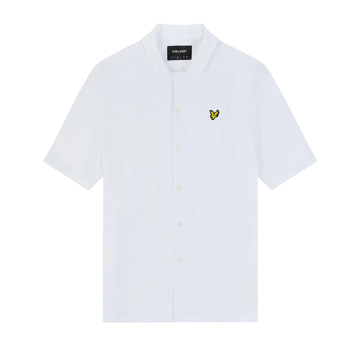 White - Front - Lyle & Scott Mens Resort Cotton Poplin Shirt