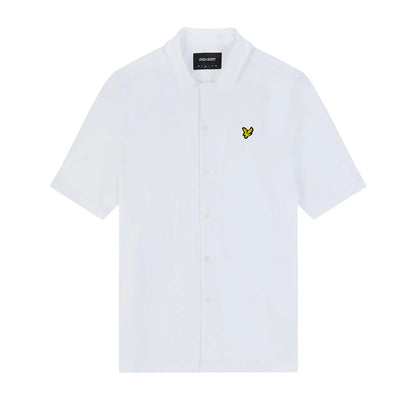 White - Front - Lyle & Scott Mens Resort Cotton Poplin Shirt