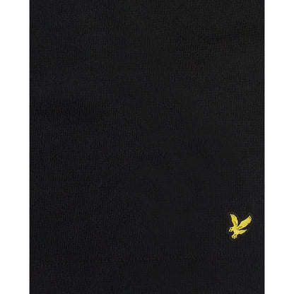 True Black - Back - Lyle & Scott Logo Scarf