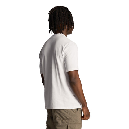 White - Back - Lyle & Scott Mens Plain Pique Pocket T-Shirt