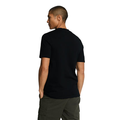 Jet Black - Back - Lyle & Scott Mens Pique T-Shirt