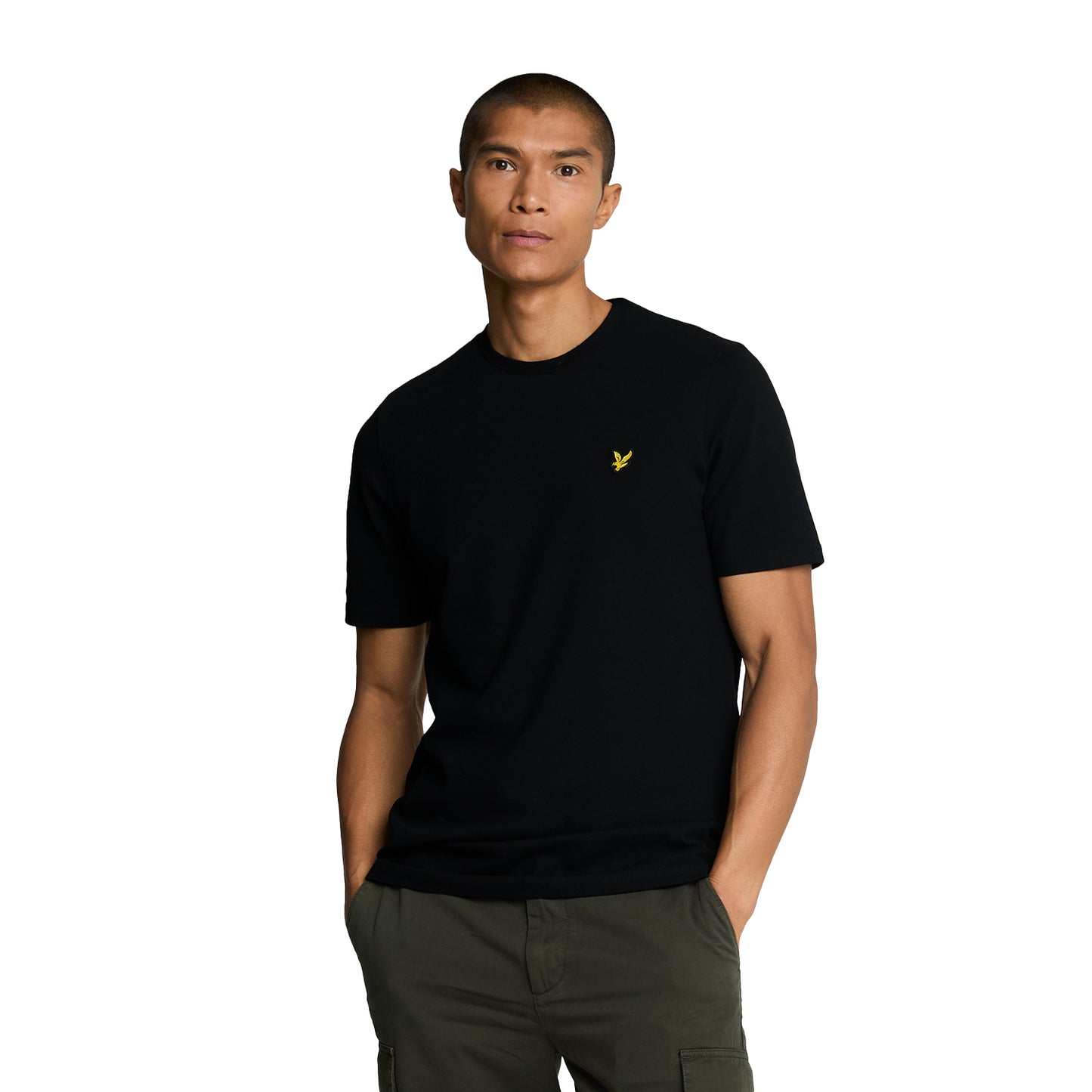 Jet Black - Side - Lyle & Scott Mens Pique T-Shirt
