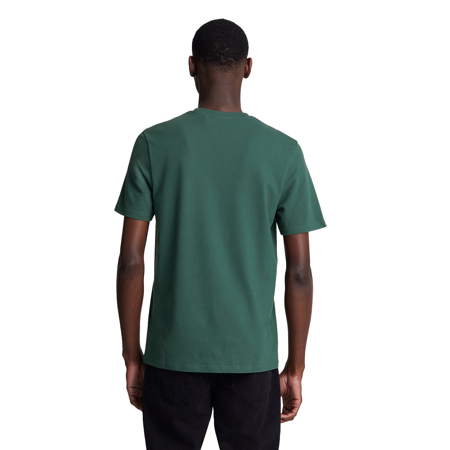 Argyle Teal - Back - Lyle & Scott Mens Pique T-Shirt