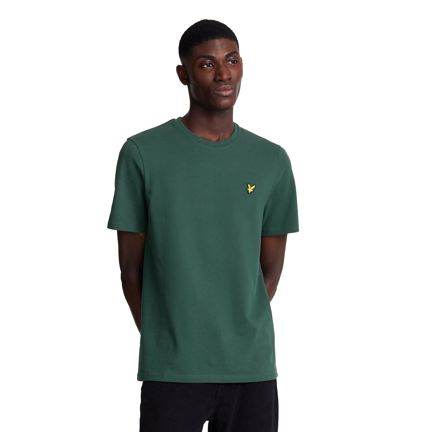 Argyle Teal - Side - Lyle & Scott Mens Pique T-Shirt