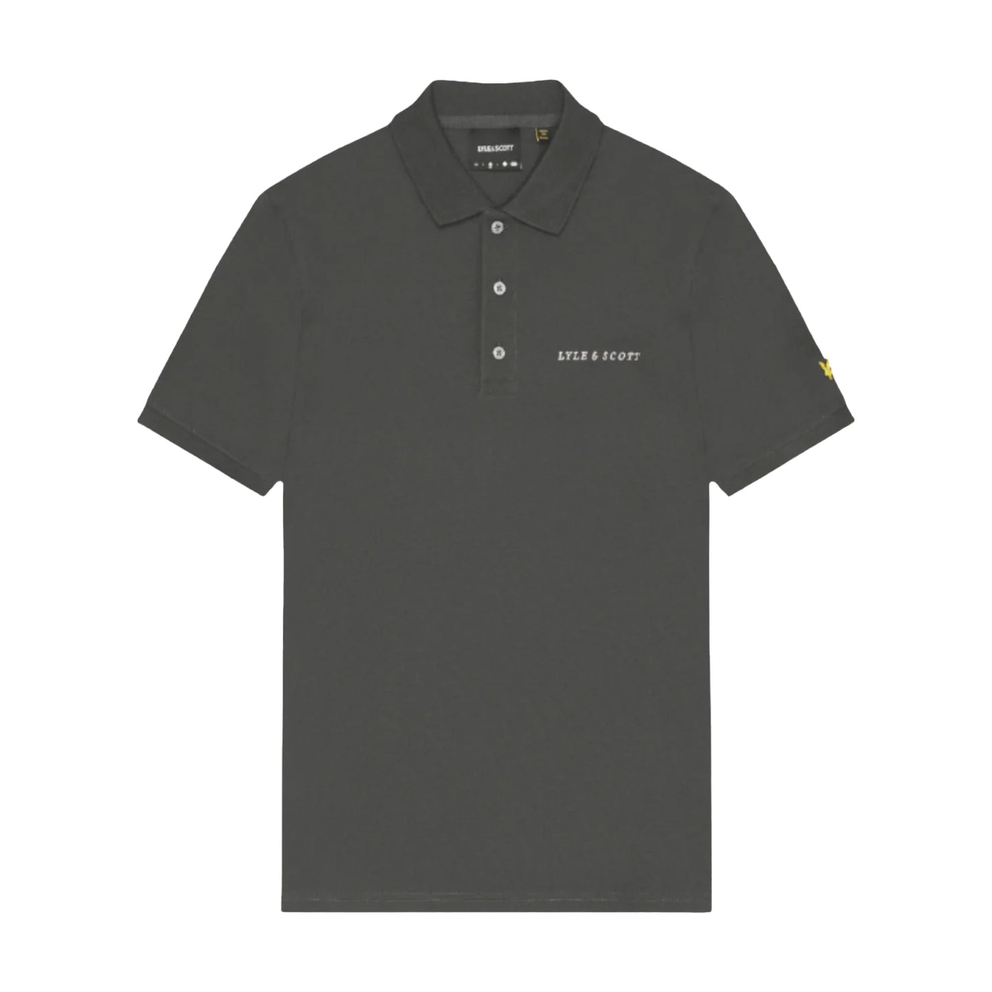 Gunmetal-Cove - Front - Lyle & Scott Mens Embroidered Polo Shirt