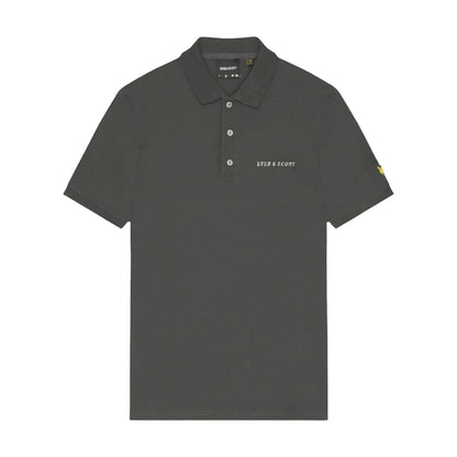 Gunmetal-Cove - Front - Lyle & Scott Mens Embroidered Polo Shirt
