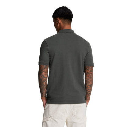 Gunmetal-Cove - Back - Lyle & Scott Mens Embroidered Polo Shirt