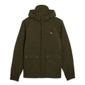 Olive - Front - Lyle & Scott Mens Hooded Pocket Jacket