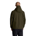 Olive - Back - Lyle & Scott Mens Hooded Pocket Jacket