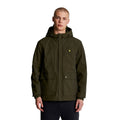 Olive - Side - Lyle & Scott Mens Hooded Pocket Jacket