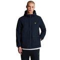 Dark Navy - Side - Lyle & Scott Mens Hooded Pocket Jacket