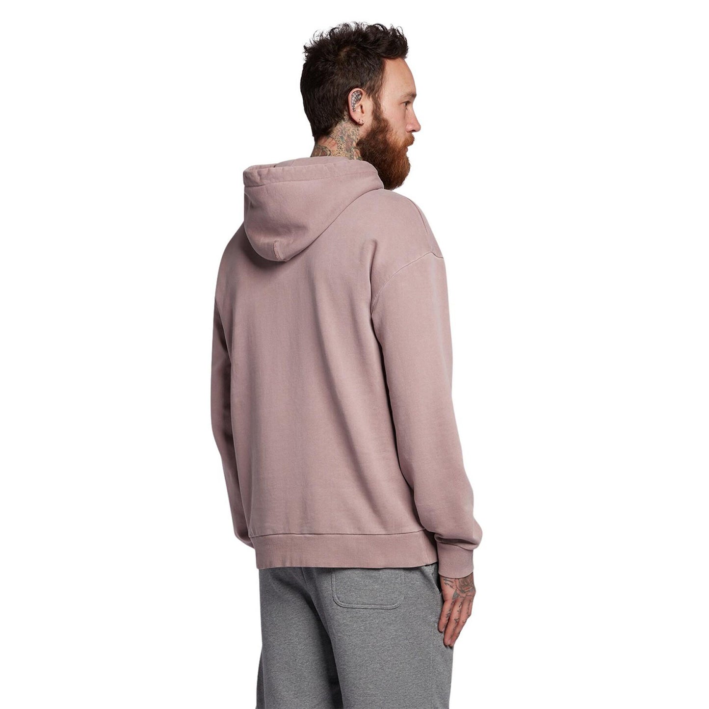 Field Thistle - Back - Lyle & Scott Mens Oversized Pullover Hoodie