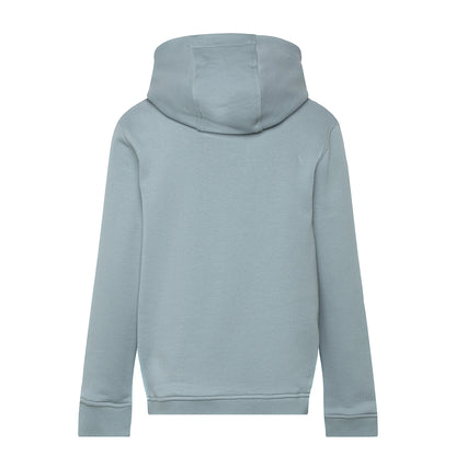 Mist Blue - Back - Lyle & Scott Mens Oversized Pullover Hoodie