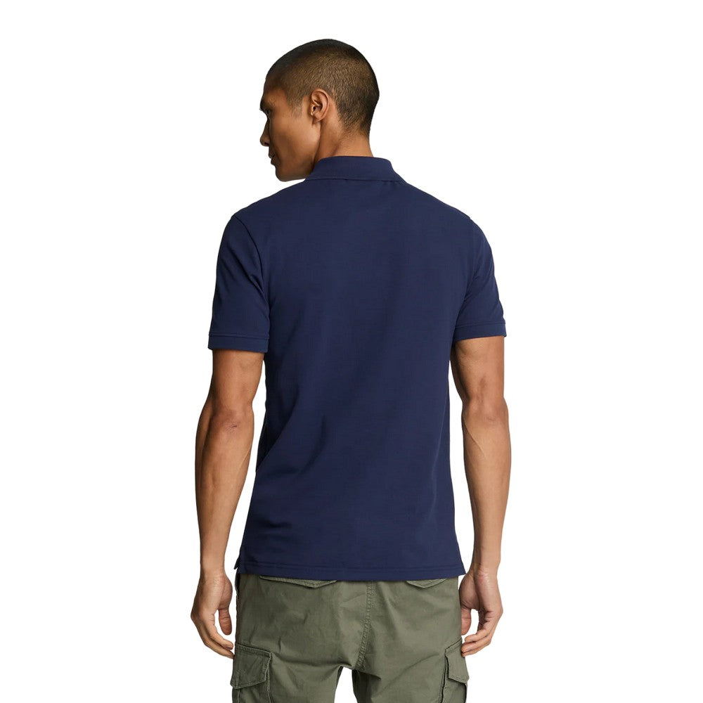 Navy Night - Back - Lyle & Scott Mens Plain Interlock Polo Shirt