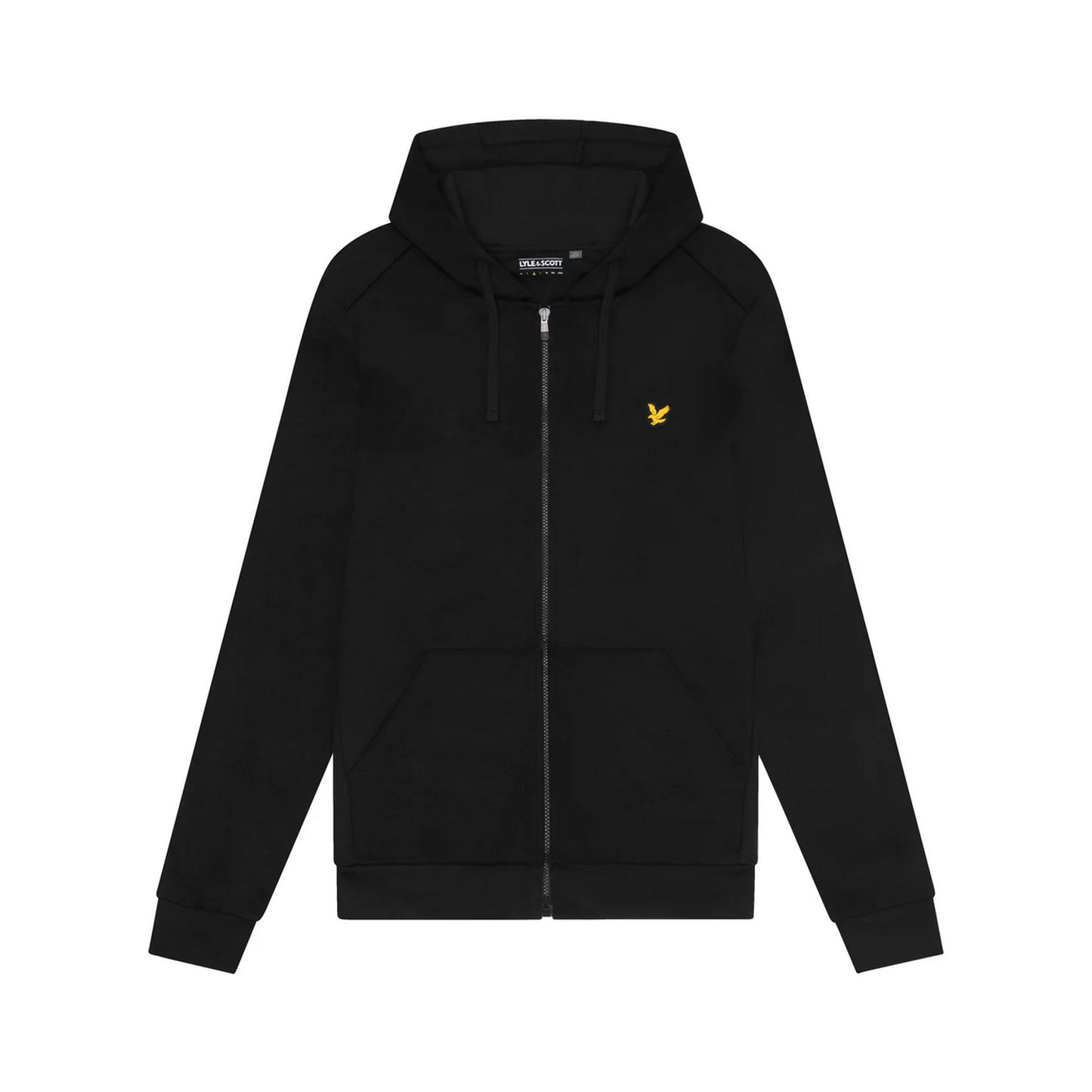 Jet Black - Front - Lyle & Scott Mens Sports Full Zip Hoodie