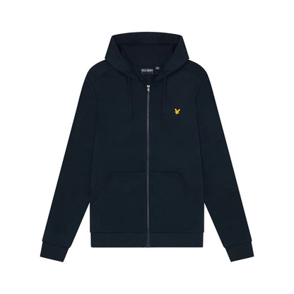 Dark Navy - Front - Lyle & Scott Mens Sports Full Zip Hoodie