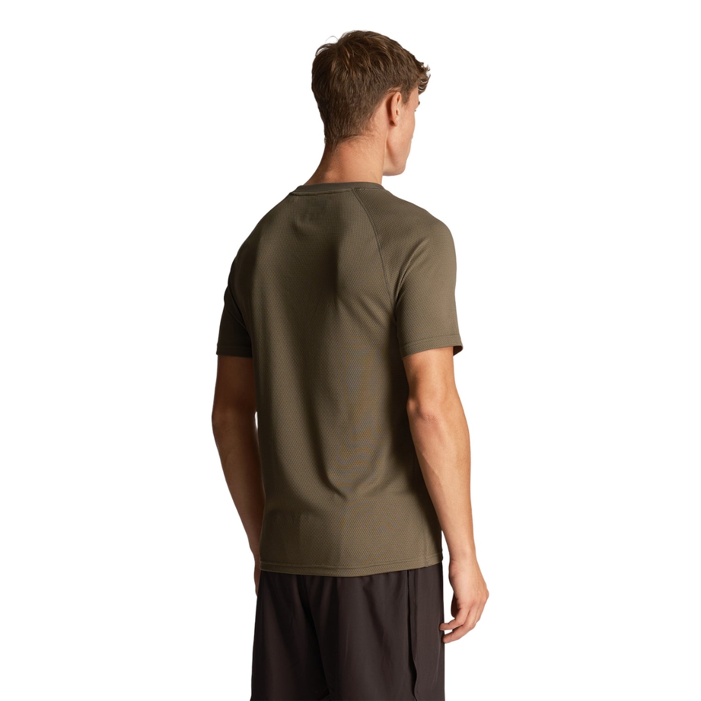 Cactus Green - Side - Lyle & Scott Mens Core Raglan T-Shirt