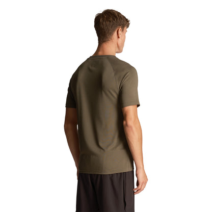 Cactus Green - Side - Lyle & Scott Mens Core Raglan T-Shirt