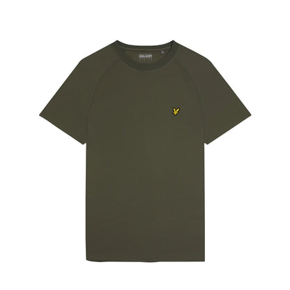 Cactus Green - Front - Lyle & Scott Mens Core Raglan T-Shirt
