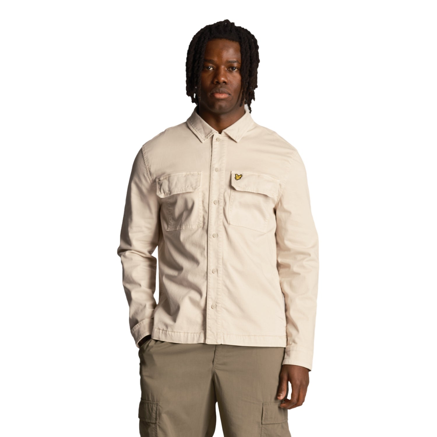Cove - Back - Lyle & Scott Mens Garment Dyed Overshirt