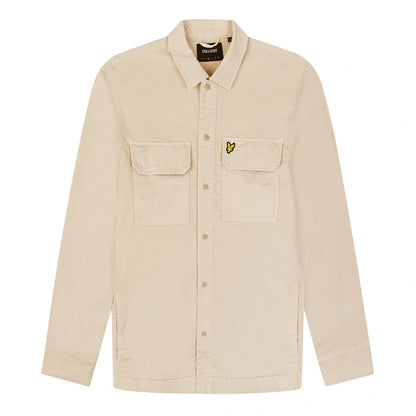 Cove - Front - Lyle & Scott Mens Garment Dyed Overshirt
