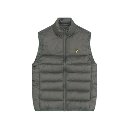 Olive - Front - Lyle & Scott Mens Padded Gilet