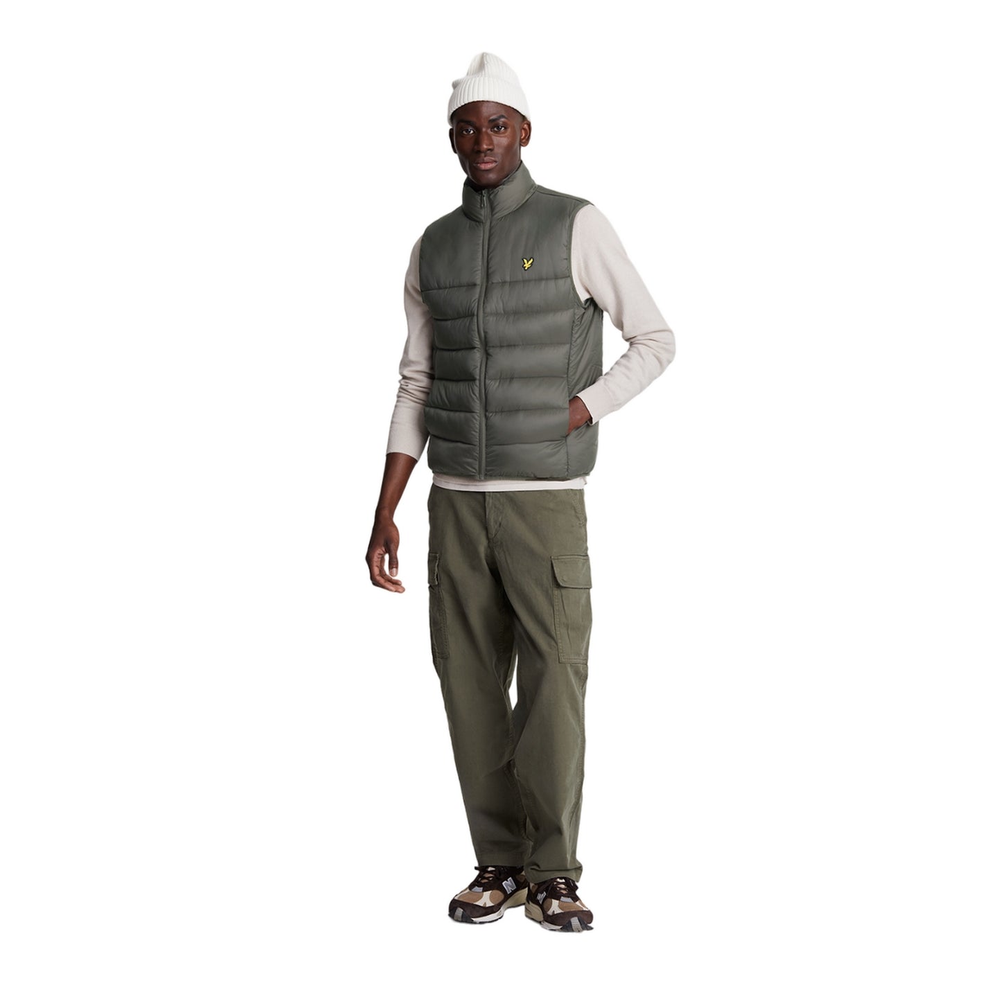Olive - Lifestyle - Lyle & Scott Mens Padded Gilet
