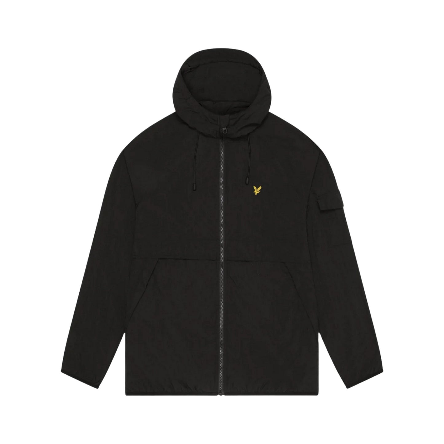 Jet Black - Front - Lyle & Scott Mens Hooded Windbreaker