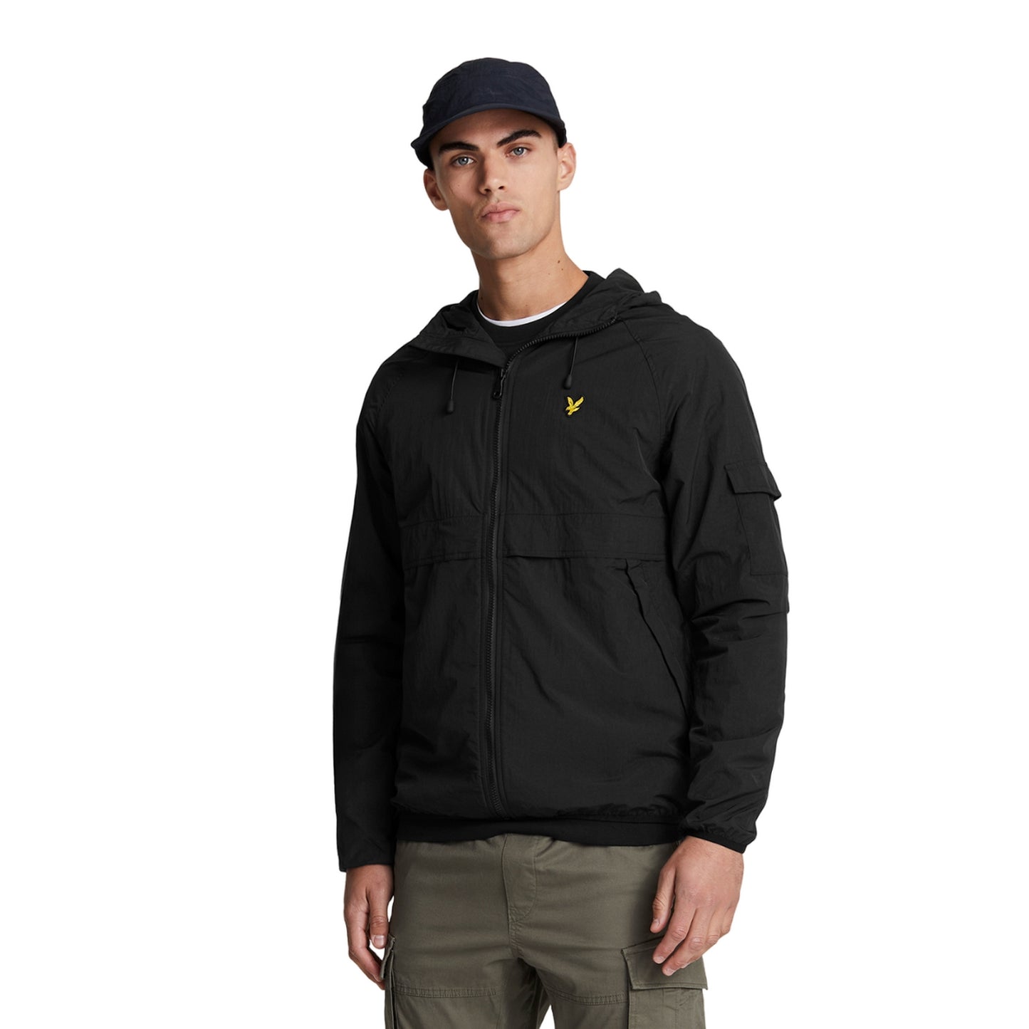 Jet Black - Back - Lyle & Scott Mens Hooded Windbreaker