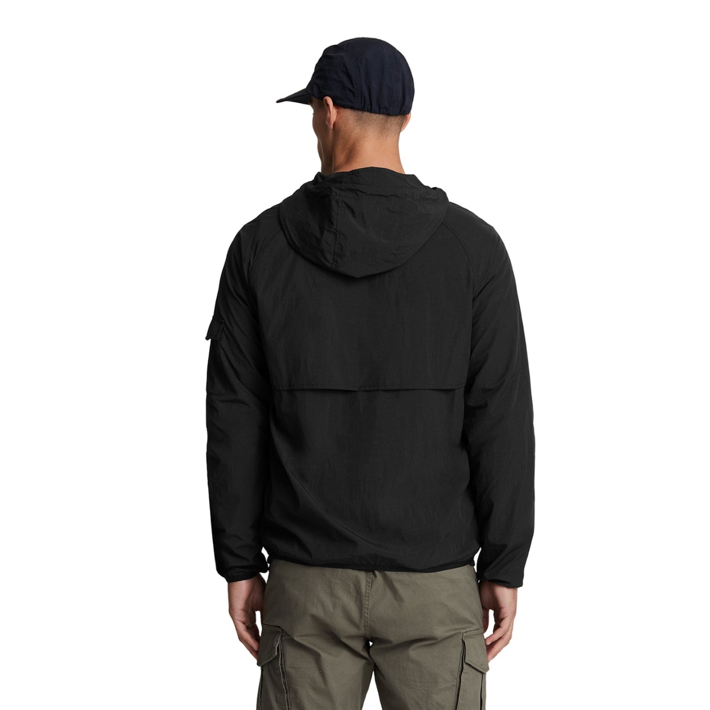 Jet Black - Side - Lyle & Scott Mens Hooded Windbreaker