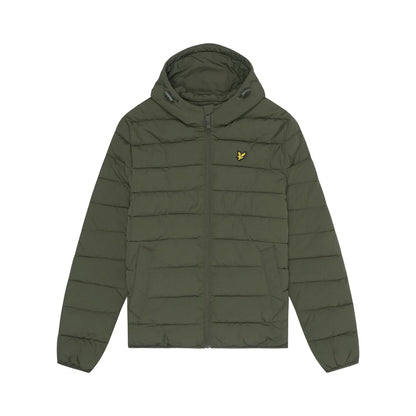 Olive - Front - Lyle & Scott Mens Lightweight Puffer Jacket