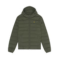 Olive - Front - Lyle & Scott Mens Lightweight Puffer Jacket