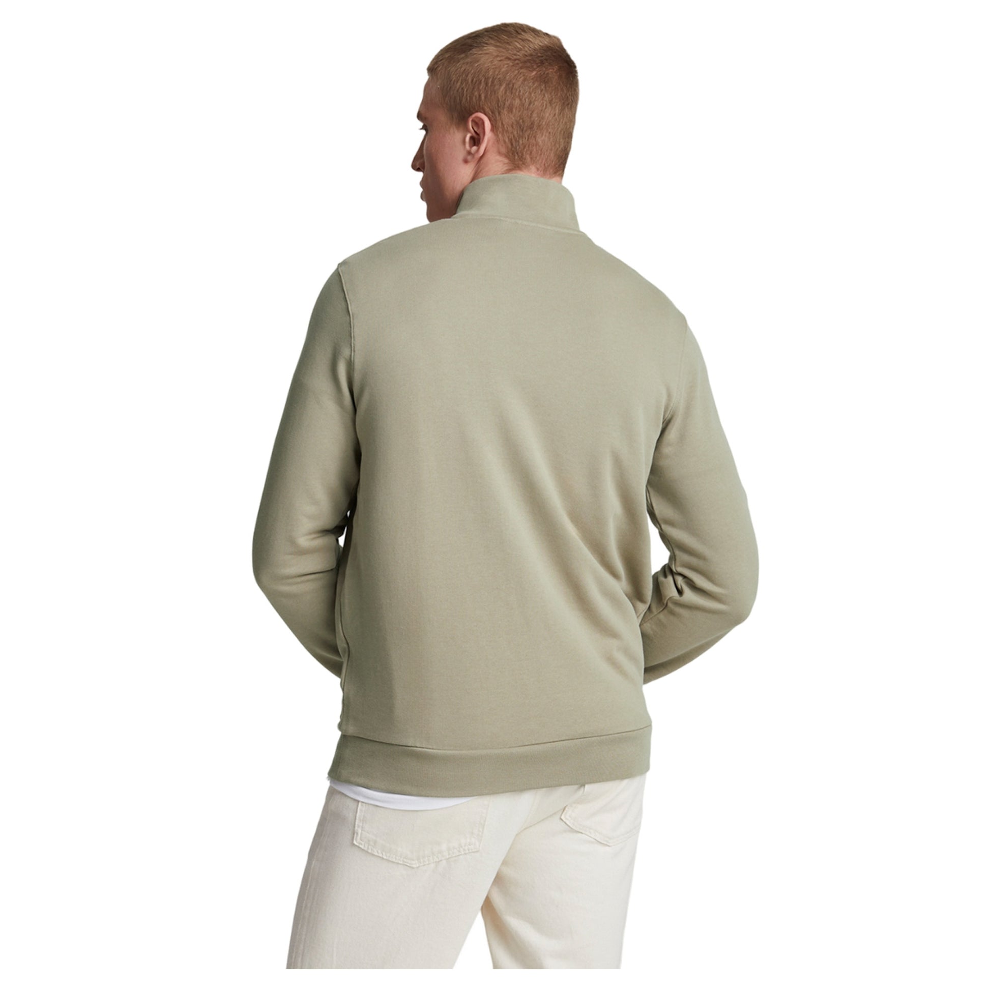 Sage Uniform - Back - Lyle & Scott Mens Loopback Quarter Zip Sweatshirt