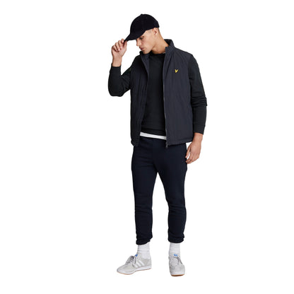 Dark Navy - Side - Lyle & Scott Mens Padded Gilet