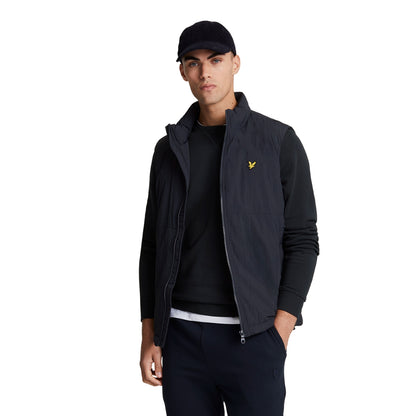 Dark Navy - Front - Lyle & Scott Mens Padded Gilet