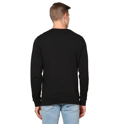 Jet Black - Back - Lyle & Scott Mens Cotton Crew Neck Jumper