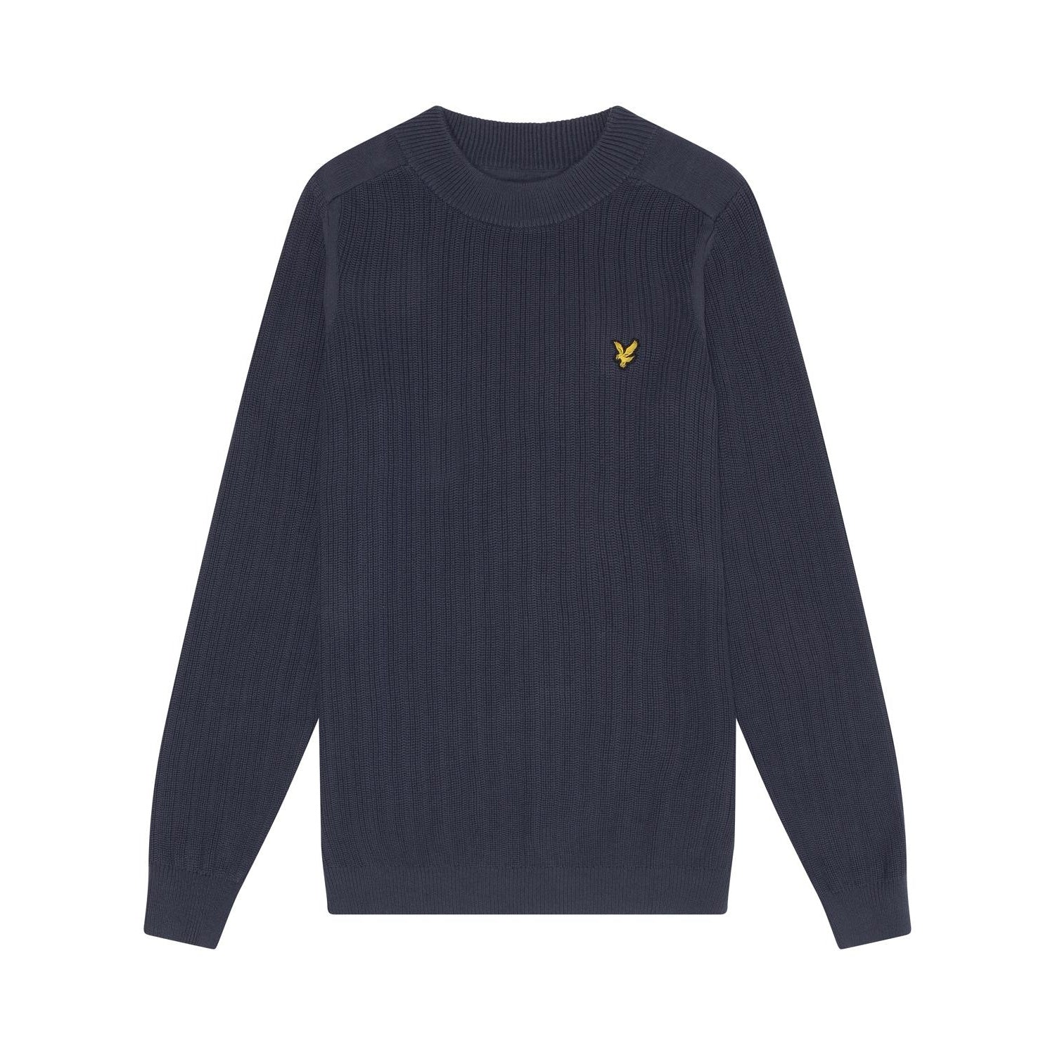Navy Night - Front - Lyle & Scott Mens Ribbed Mock Neck Jumper