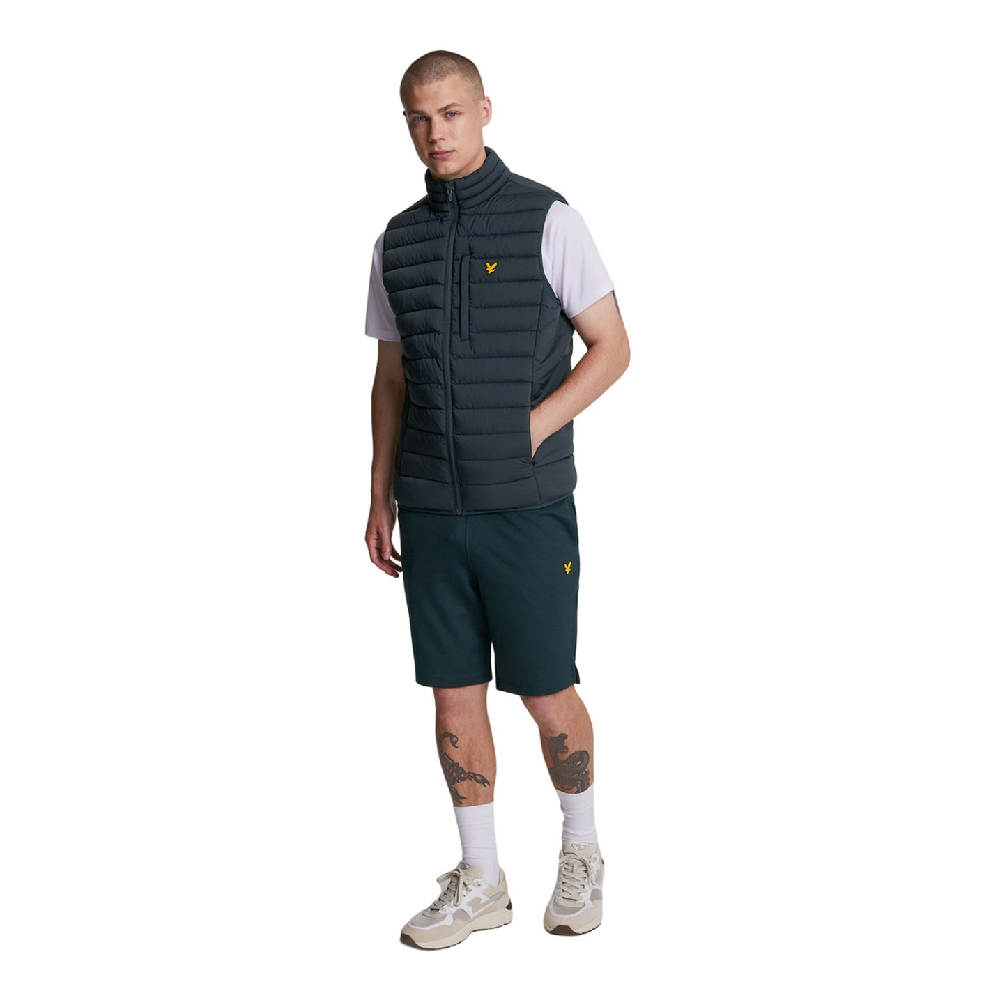 Dark Navy - Lifestyle - Lyle & Scott Mens Stretch Quilted Sports Gilet
