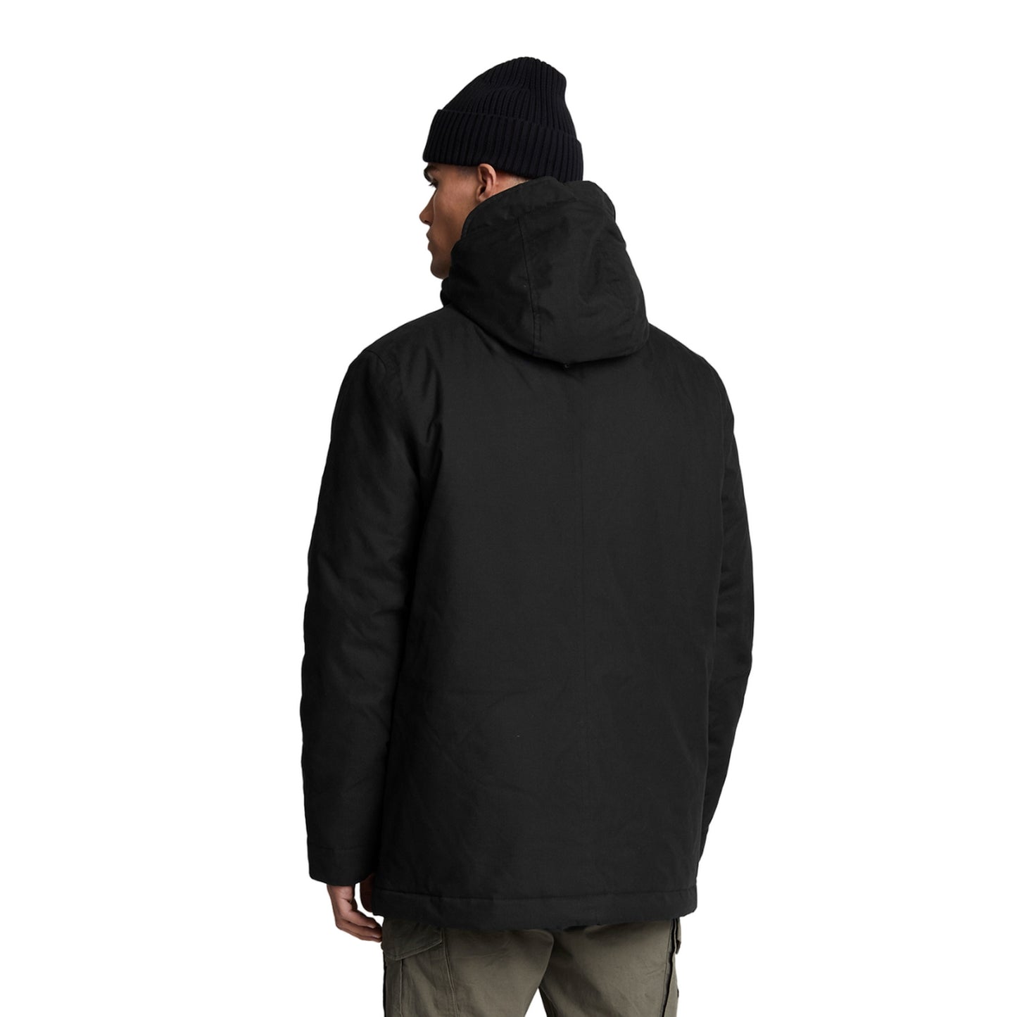 Jet Black - Side - Lyle & Scott Mens 2.0 Microfleece Parka