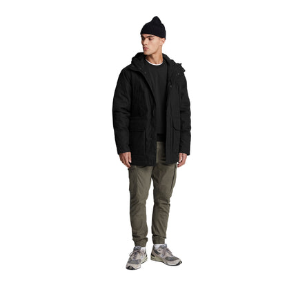 Jet Black - Lifestyle - Lyle & Scott Mens 2.0 Microfleece Parka