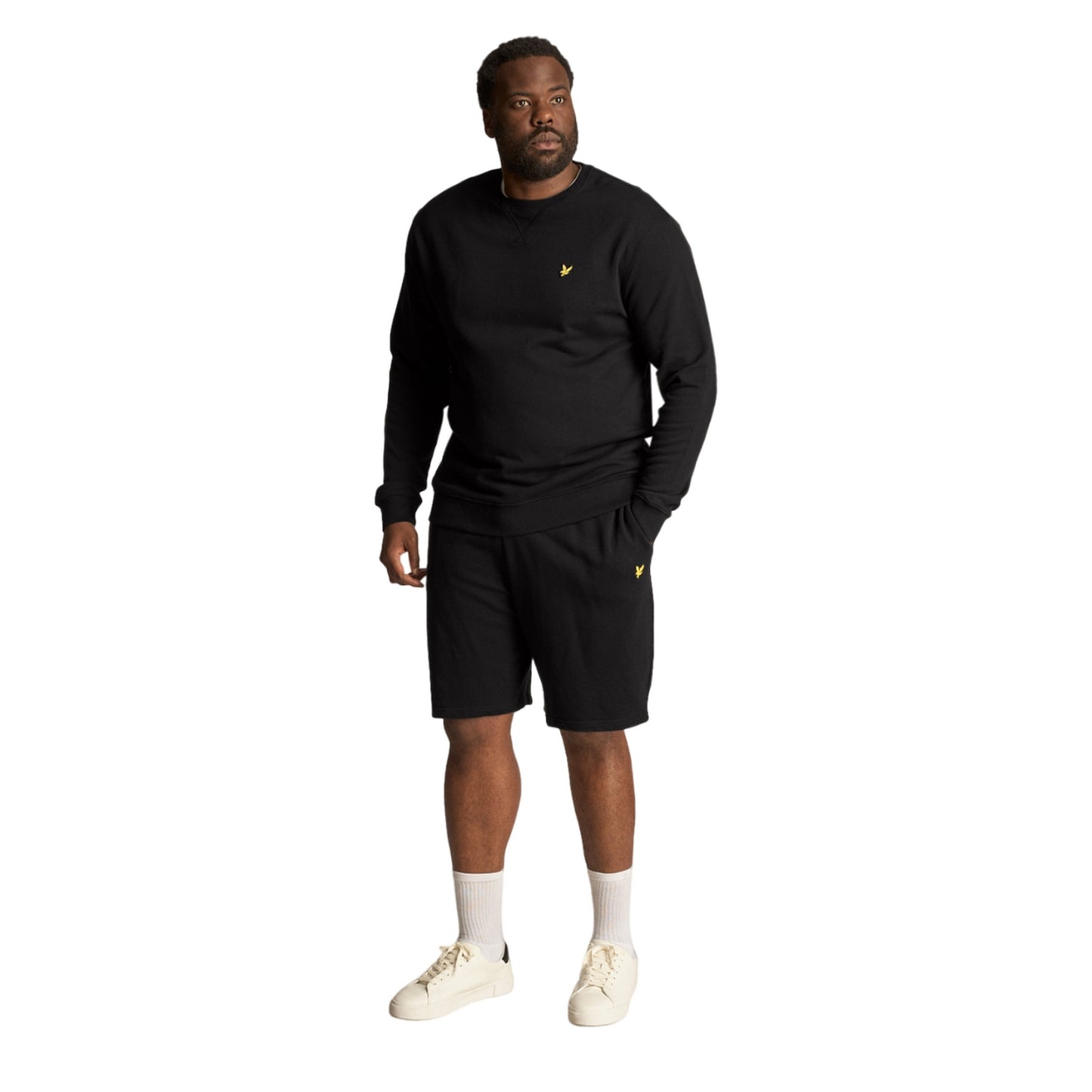 Jet Black - Lifestyle - Lyle & Scott Mens Crew Neck Plus Sweatshirt